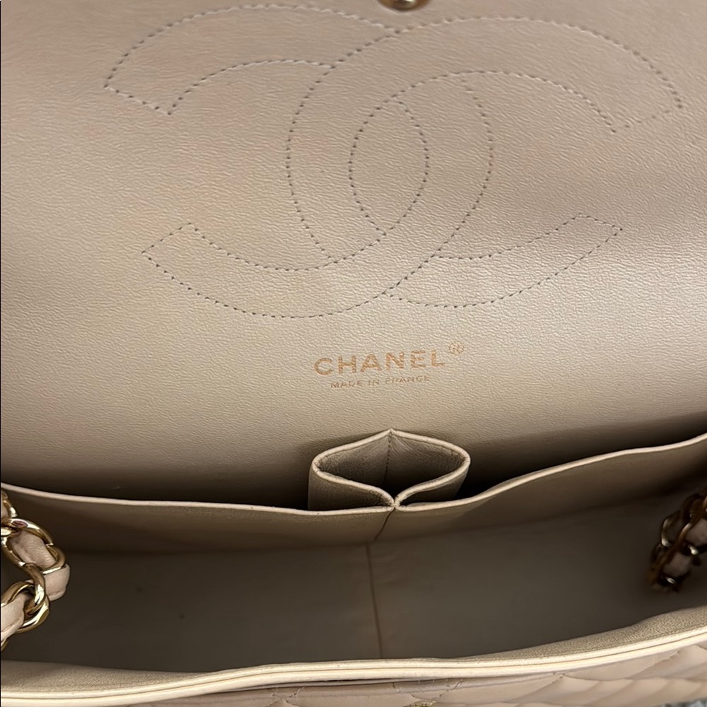 Chanel Double Flap Classic Lambskin Quilted Shoulder Bag - Picture 3 of 6